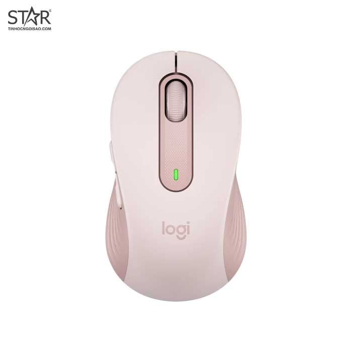 Chuột không dây Logitech Signature M650 Size M (Hồng)