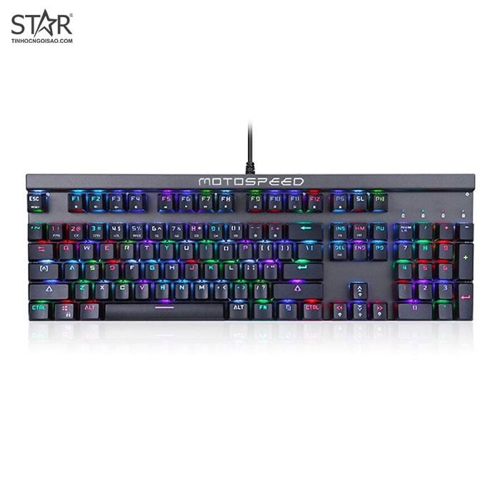 Bàn Phím Cơ Motospeed CK103 RGB Gaming Blue Switch