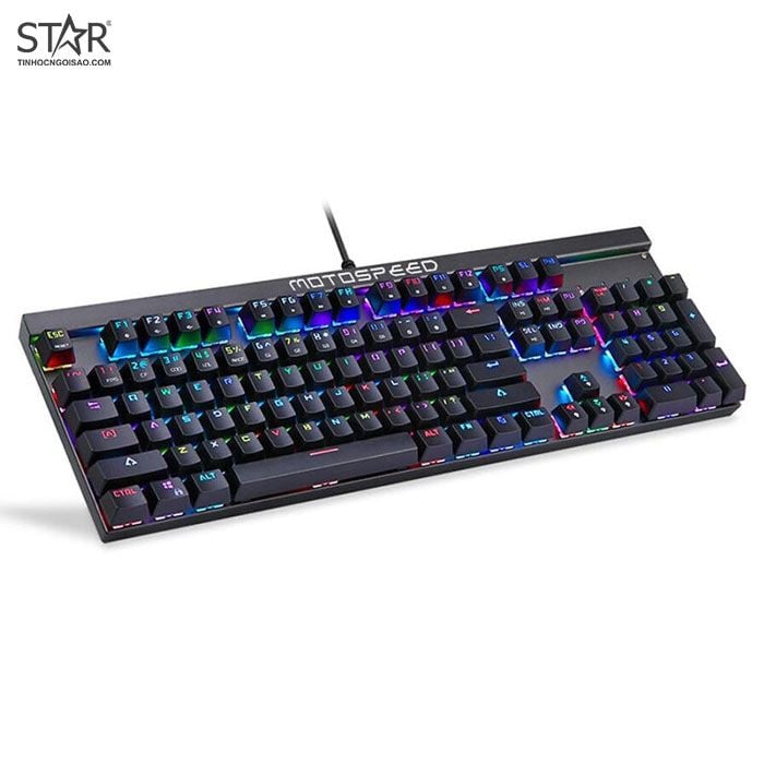 Bàn Phím Cơ Motospeed CK103 RGB Gaming Blue Switch