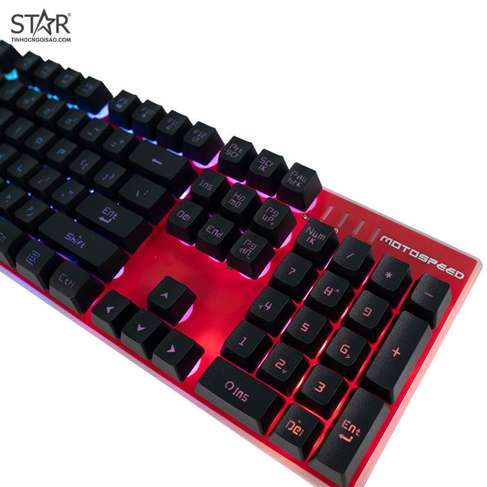 Bàn Phím Giả Cơ Motospeed K11 Led Gaming (Đen Đỏ)