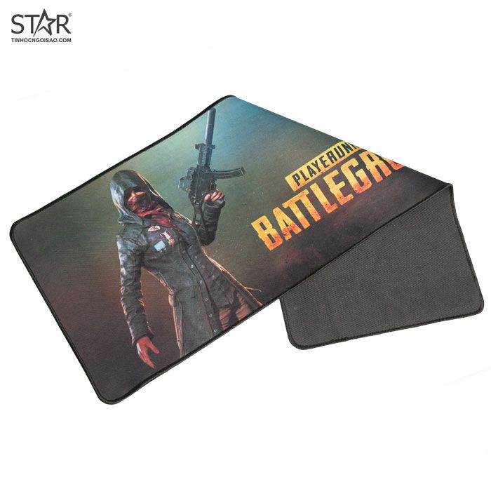 Lót chuột Gaming PUBG (300*800*3mm/ Size lớn/ Trơn/ Có viền)