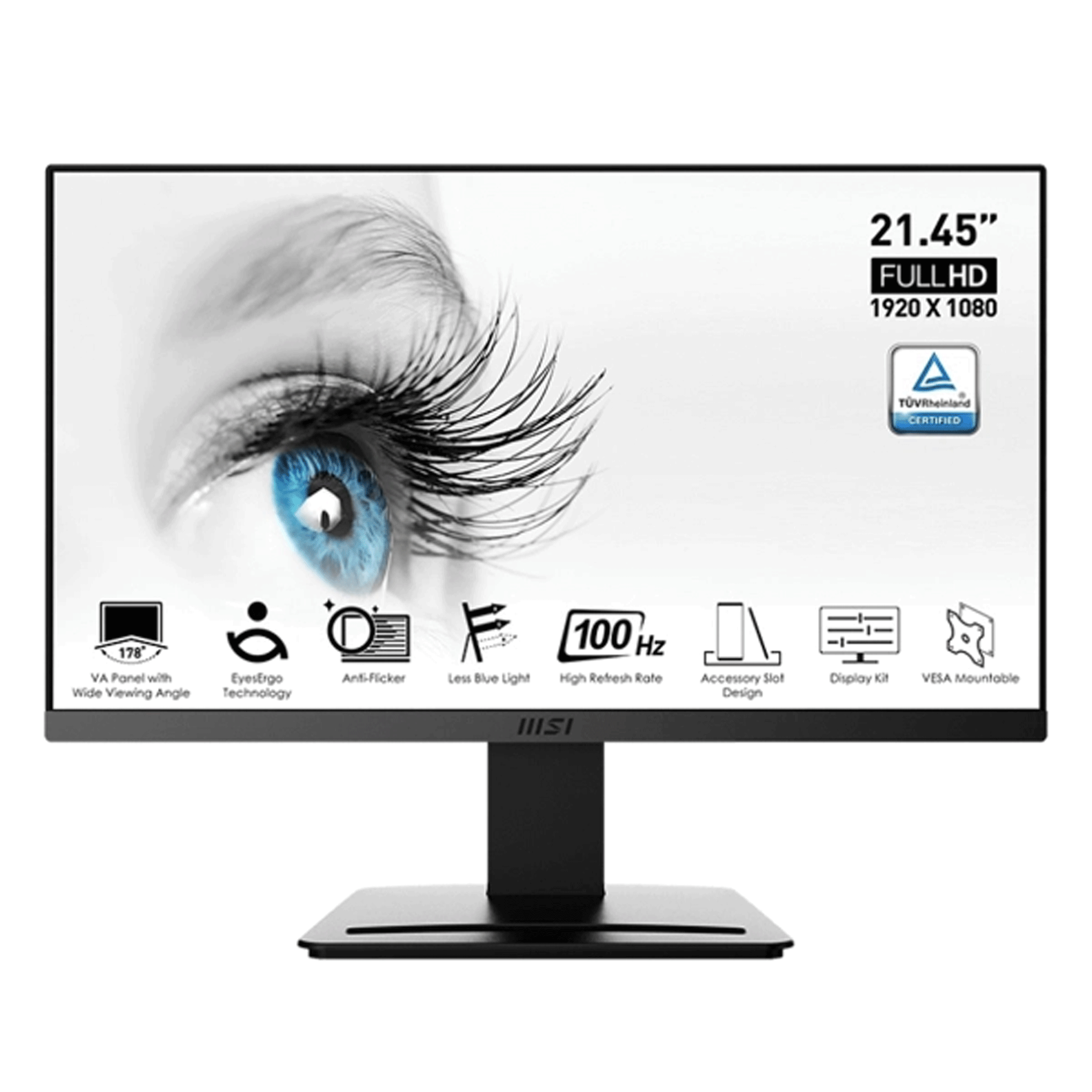 Màn hình MSI Pro MP225 | 21.45 inch, Full HD, IPS, 100Hz, 1ms, phẳng