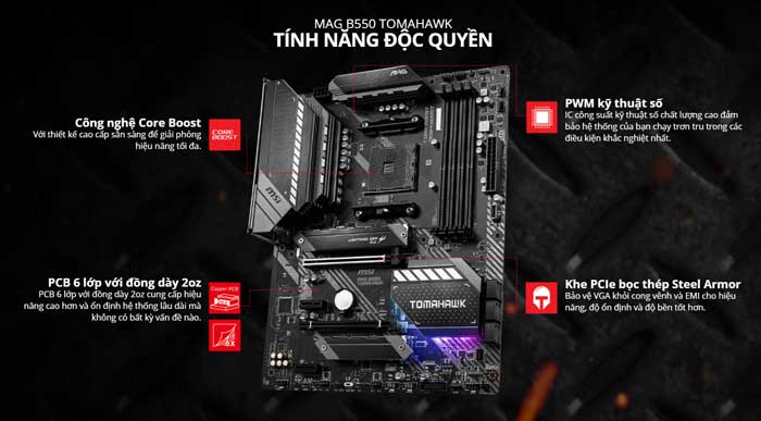 Mainboard MSI MAG B550 TOMAHAWK