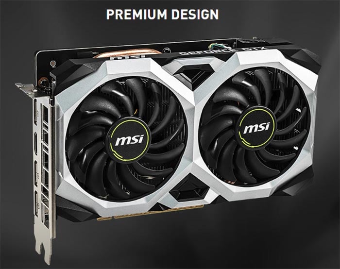 VGA MSI GTX 1660 6G GDDR5 Ventus XS OCV1 Edition