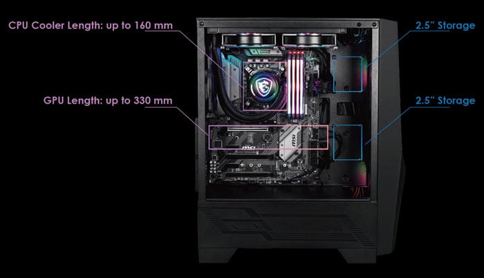 Case MSI MAG FORGE 100R