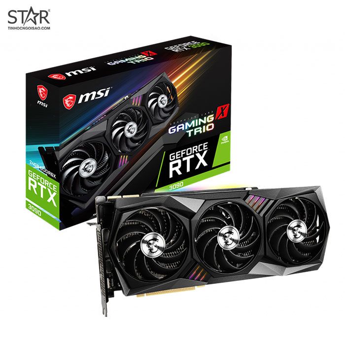 VGA MSI RTX 3090 24GB GDDR6X Gaming X Trio (GeForce RTX ™ 3090 GAMING X TRIO 24GB)