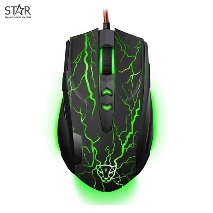 Chuột Motospeed V5 Hurricane Leopard Gaming Led (Đen)