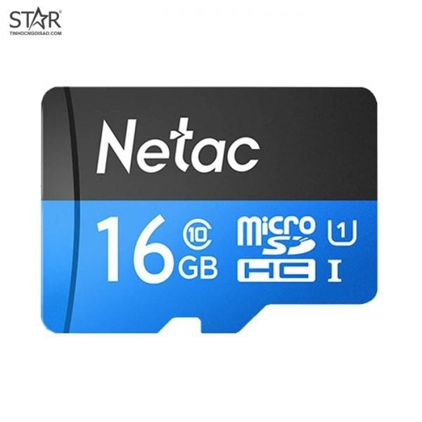 Thẻ nhớ Micro SD Netac 16G Class 10 U1 (P500-MicroSD-16GB-U1) Chính Hãng