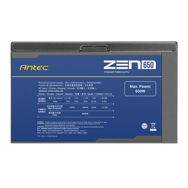  Nguồn máy tính Antec Atom Zen 650W EC (230V Ac) - Đen | Non Modular, ATX 