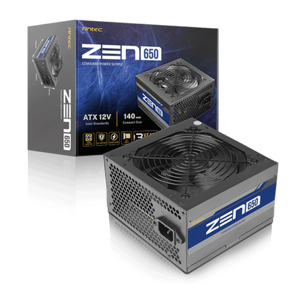  Nguồn máy tính Antec Atom Zen 650W EC (230V Ac) - Đen | Non Modular, ATX 
