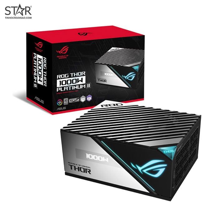 Nguồn Asus ROG Thor 1000 P2 1000W Platinum | PCIE 5.0 Ready