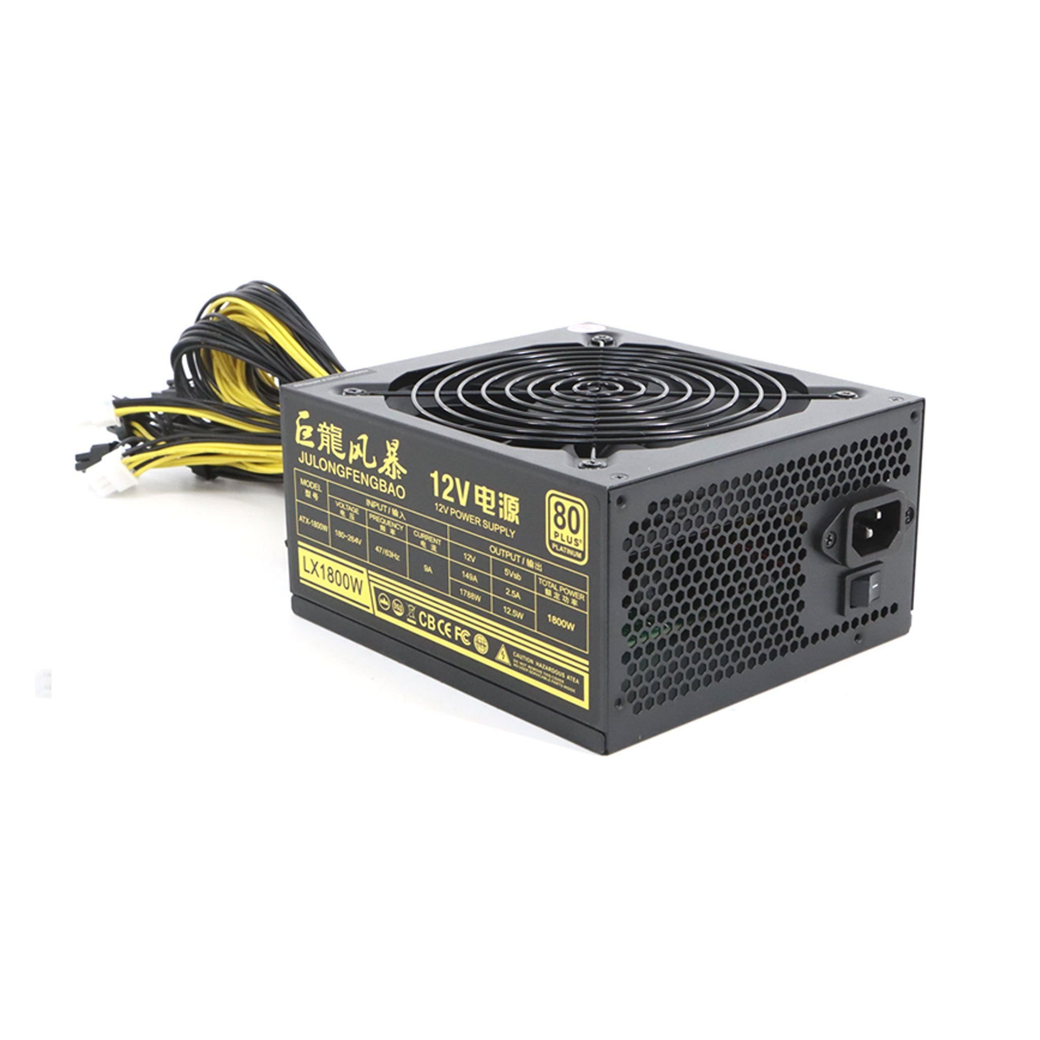 Nguồn Bitcoin LX2000W | 2000W, 80 Plus