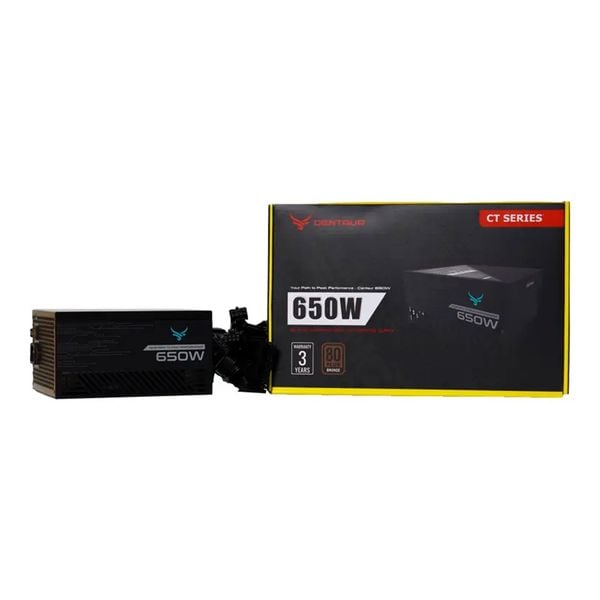  Nguồn máy tính Centaur CT650 650W 80 Plus Bronze | Cáp Dẹt, ATX 