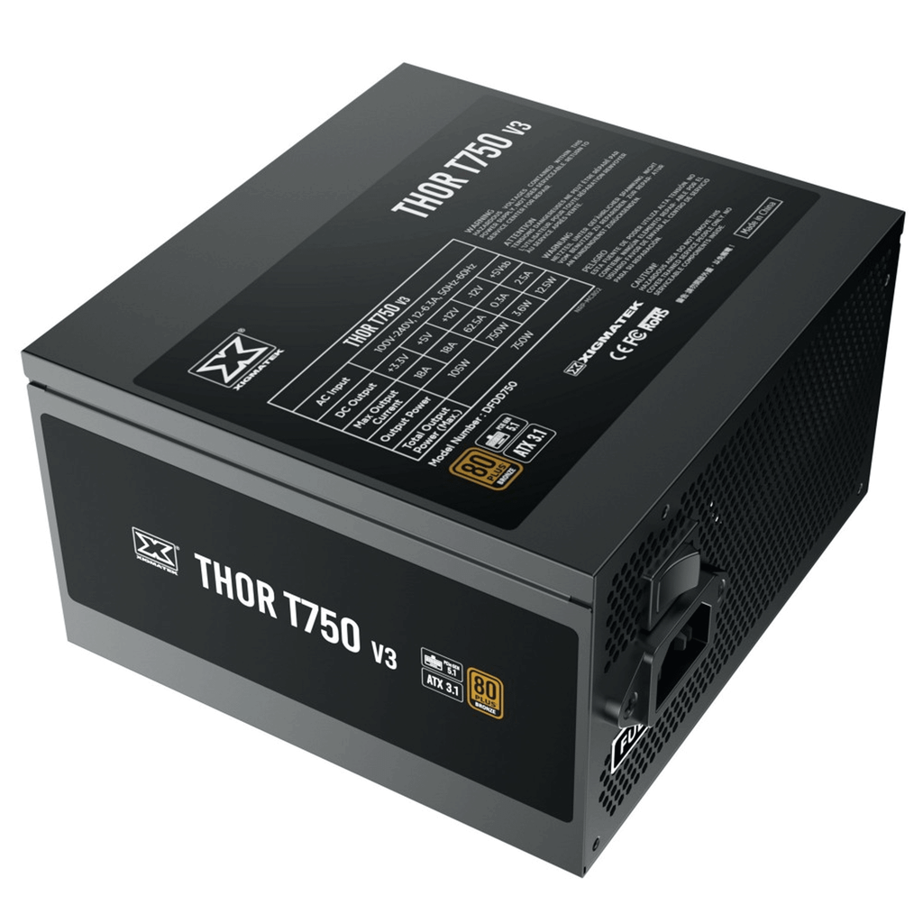 Nguồn Xigmatek Thor T750 V3 750W 80 Plus Bronze, PCIe Gen