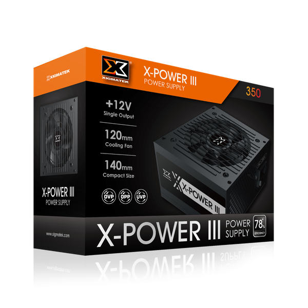  Nguồn máy tính Xigmatek X-Power Iii 350 Box | Non Modular, ATX 
