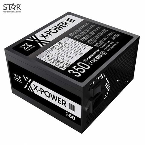 Nguồn máy tính XIGMATEK X-Power III 350 350W 80 Plus | Non Modular, ATX
