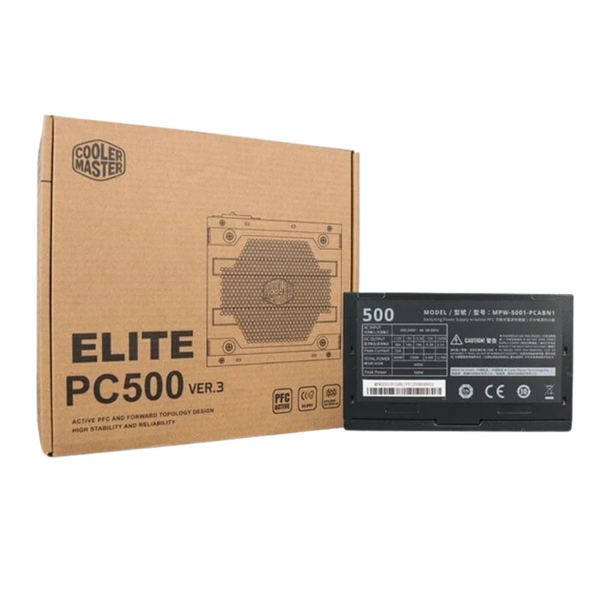  Nguồn Cooler Master Elite PC500 500W V3 (MPW-5001-PSABN1) 
