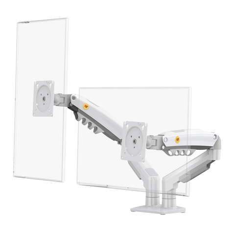 Giá treo màn hình đôi North Bayou F160 - Màu trắng | 17 - 27 inch