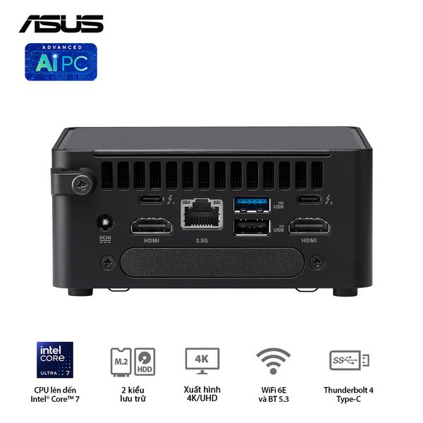  Mini PC ASUS NUC 14 Pro Tall Revel Canyon | U7- 155H (RNUC14RVHU700000I) 