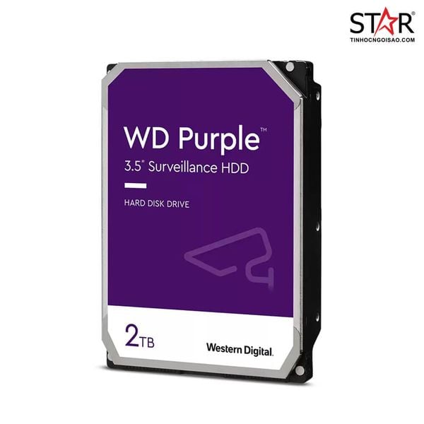  Ổ cứng HDD 2TB Western Digital Purple 2TB WD22PURZ 5400Rpm 