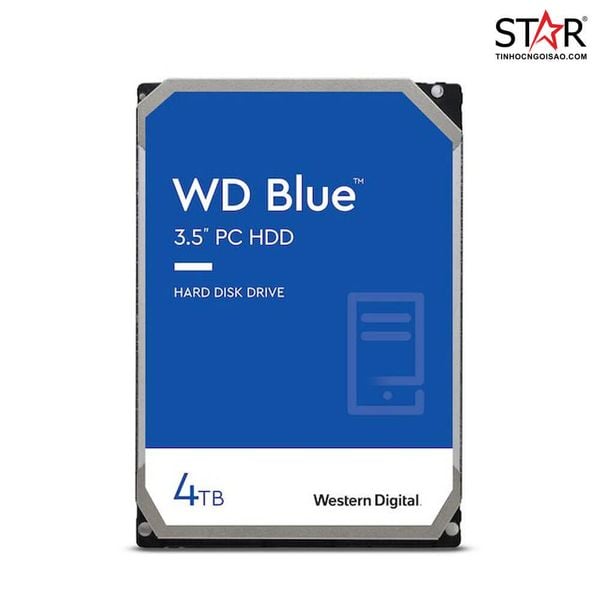  Ổ cứng HDD Western Digital Blue 4TB | SATA III, 3.5" (WD40EZAX) 