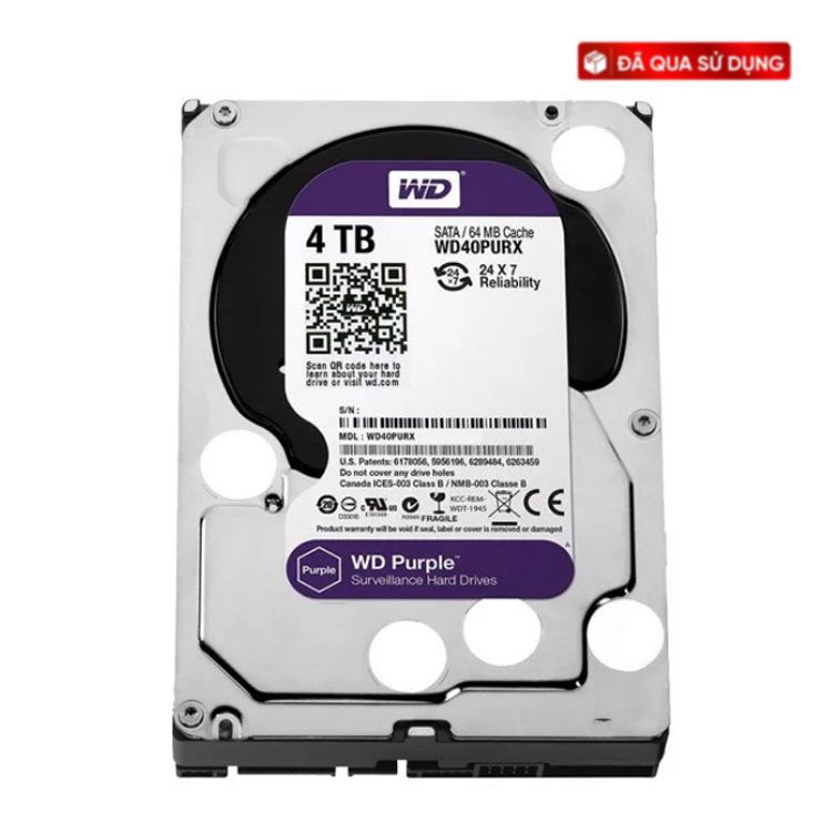 Ổ Cứng HDD 4TB Western (WD40PURX)