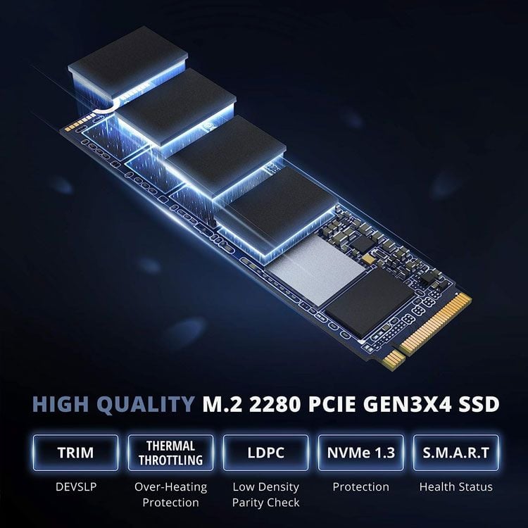 Ổ cứng SSD 1TB Pioneer APS-SE20G-1T | PCIe M.2 2280 Gen 3x4, 3400/3000MB/s