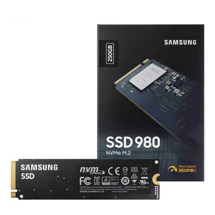 Ổ cứng SSD 250G Samsung 980 M.2 NVMe PCIe Gen3x4 V-NAND (MZ-V8V250BW)