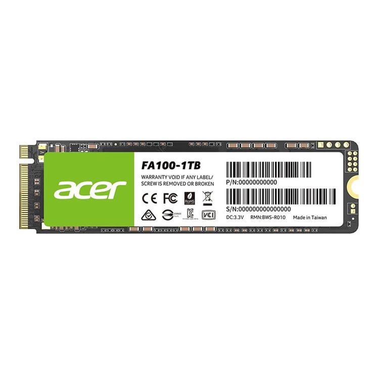 Ổ cứng SSD ACER FA100 1TB | M.2 PCIe Gen3x4