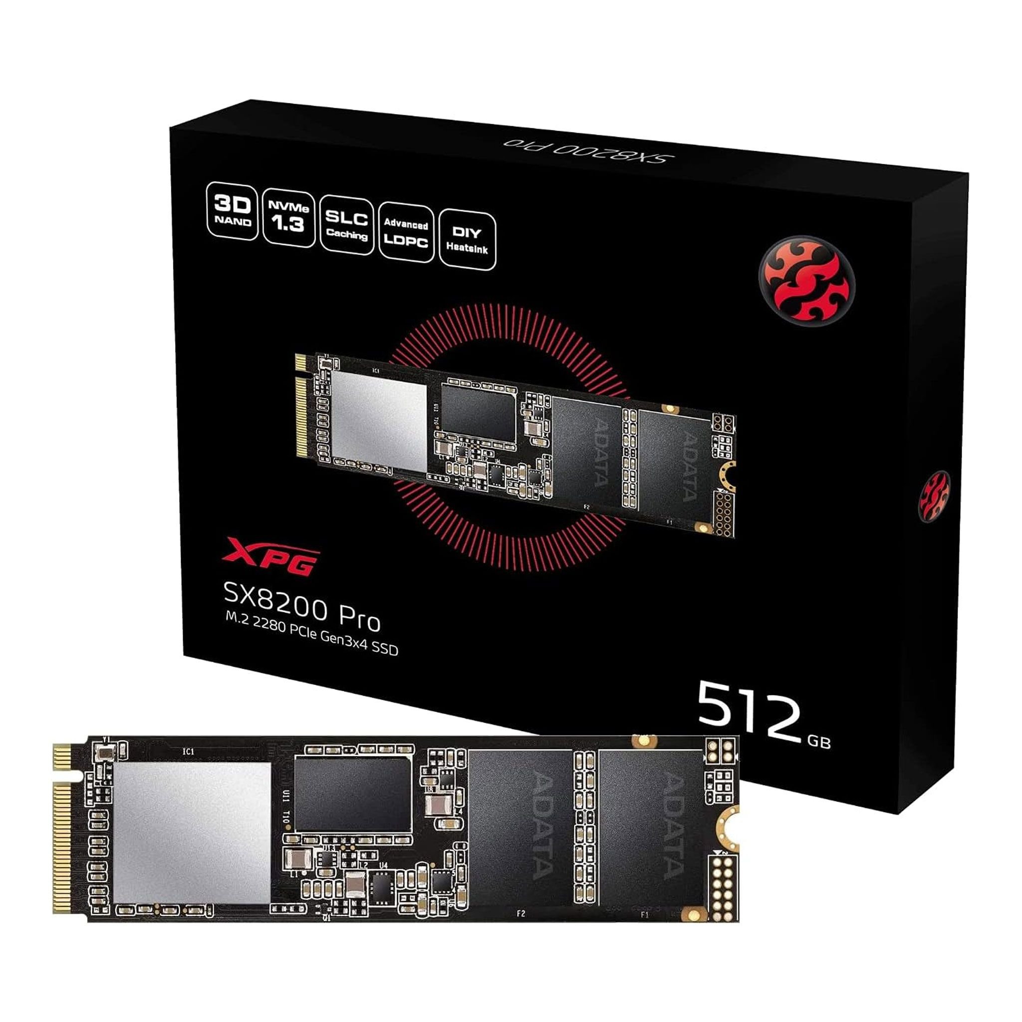 Ổ cứng SSD Adata XPG SX8200 Pro 512GB | M.2 PCIe Gen 3x4 (ASX8200PNP-512GT-C)