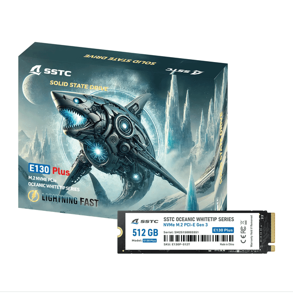  Ổ cứng SSD SSTC E130 Plus 512GB | PCIe Gen3 x4 NVMe, M.2 2280 (E130-PLUS-512GB) 