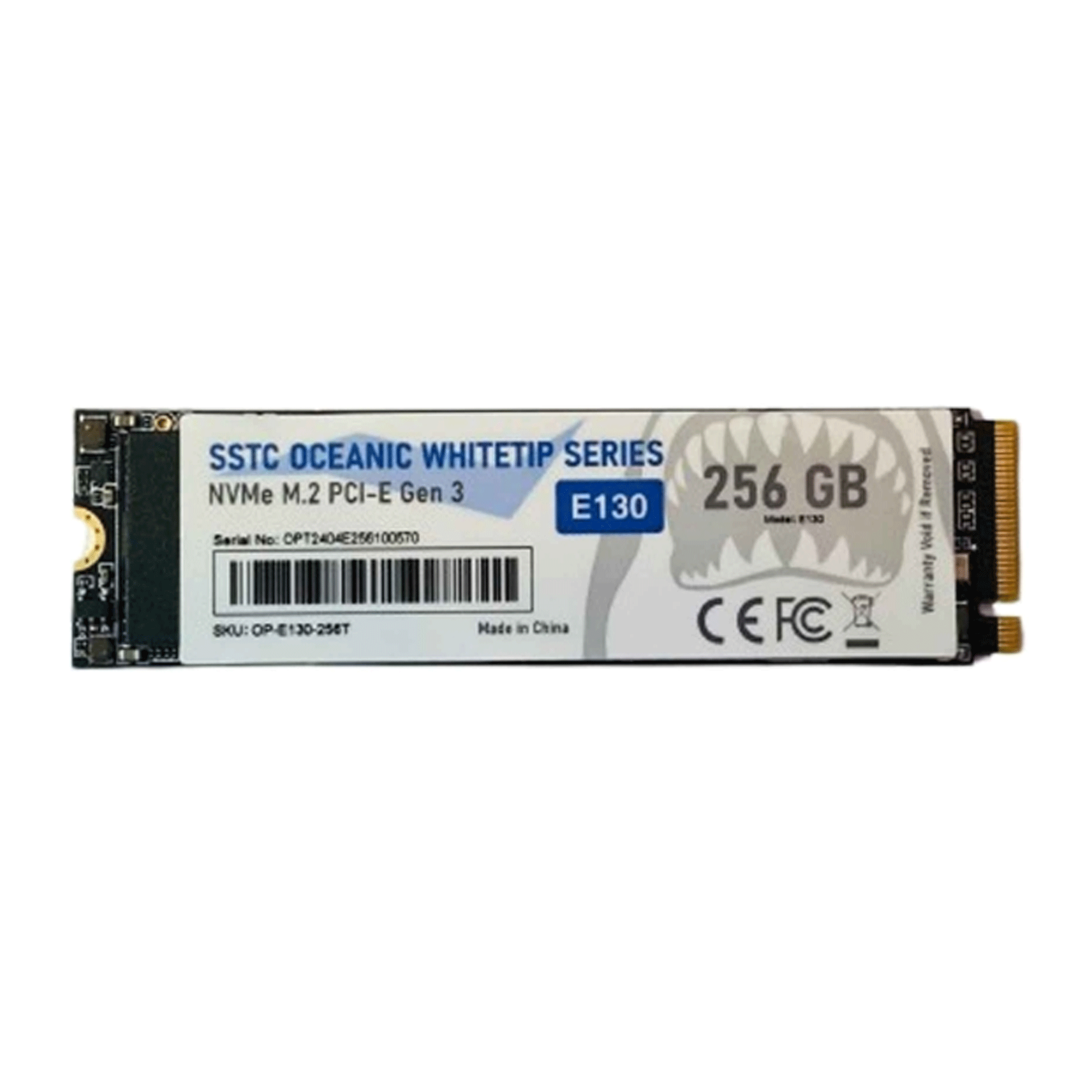 Ổ cứng SSD SSTC Oceanic Whitetip E130 256GB NVMe M.2 PCIe Gen 3