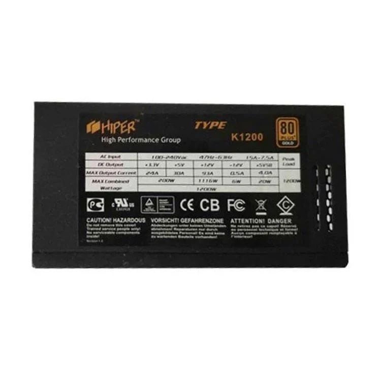 Nguồn Hiper 1200W K1200 80 Plus Gold QSD