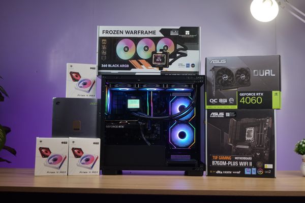  PC Gaming STAR ASUS TUF Black | Intel I5 14400F/ RTX 4060/ B760 WIFI/ RAM 32GB/ SSD 500GB 