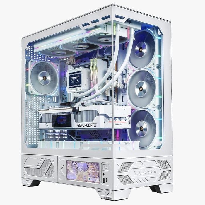 Thùng máy VALKYRIE VK-03 ATX - White | Màn hình 6.2