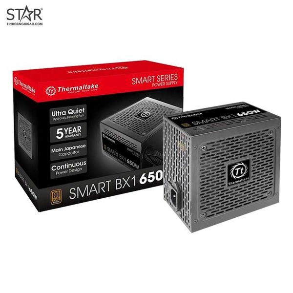  Nguồn Thermaltake Smart BX1 80 Plus Bronze Non-Modular (PS-SPD-0650NNSABE-1) 