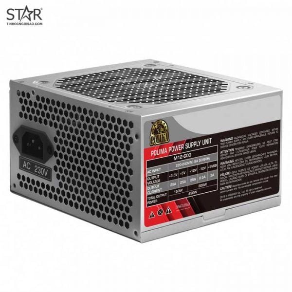  Nguồn máy tính Xigmatek Polima M12-600 (En42685) | Semi Modular, ATX 
