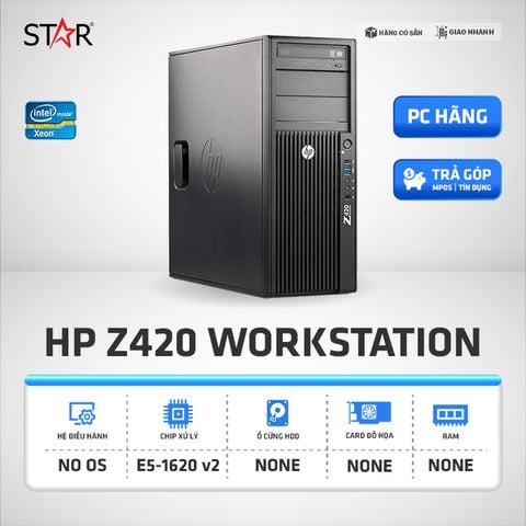 Máy Bộ Hp Z420 Workstation E5-1620V2 (3,7 G, 10 Mb Cache, 4 Cores) QSD