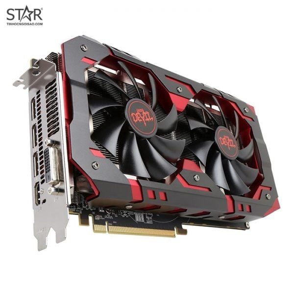 VGA RX 580 Power Color 8GB 2 Fan Red Devil QSD