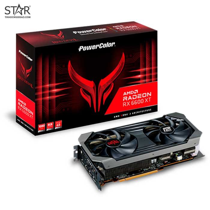 VGA Radeon RX 6600XT 8GB GDDR6 PowerColor Red Devil (AXRX 6600XT 8GBD6-3DHE/OC)