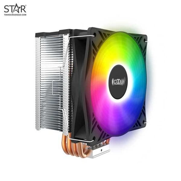 Tản nhiệt khí PCCOOLER GI-X4S | RGB, Đen 