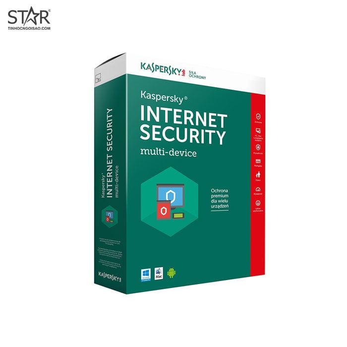 Phần mềm diệt Virus Kaspersky Internet Security chính hãng 1 Máy tính