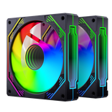  Fan Case Magic Ultra SnowMan ARGB - Black | ARGB, fan lẻ, 120mm 