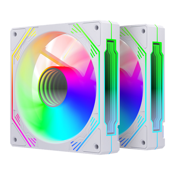  Quạt tản nhiệt PC Magic Ultra SnowMan | Fan lẻ 120mm, RGB, Trắng 