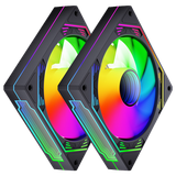  Fan Case Magic Ultra SnowMan ARGB - Black | ARGB, fan lẻ, 120mm 