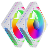  Fan Case Magic Ultra SnowMan Molex - Trắng | Cắm nguồn trực tiếp, RGB, fan lẻ 120mm 