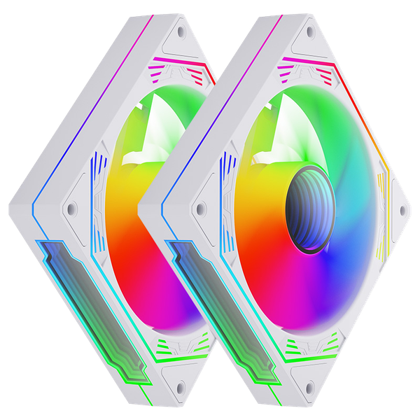  Quạt tản nhiệt PC Magic Ultra SnowMan | Fan lẻ 120mm, RGB, Trắng 