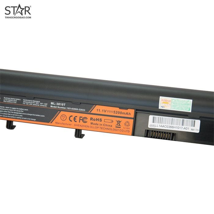 Pin Laptop Lenoge Acer AC-3810 (11.1V/5200mAh)