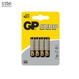  Pin Tiểu AA GP Carbon Zinc Supercell (GP15Pl-2S4) 