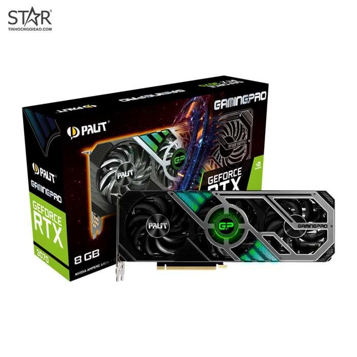 VGA Palit RTX 3070 8GB GDDR6 GamingPro V2 LHR ARGB Triple Fan